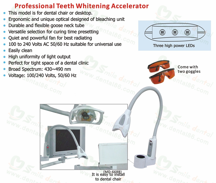 Teeth whitening machine